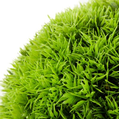 Image showing  Green Faux Foliage Boxwood Topiary Artificial Foliage Ball 9" x 9" x 9"