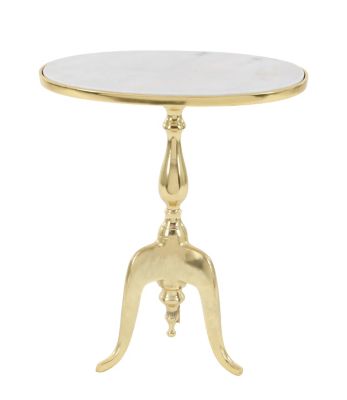 Image showing  Stone Traditional Accent Table, Gold