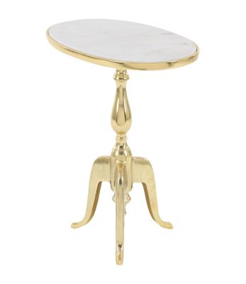 Image showing  Stone Traditional Accent Table, Gold