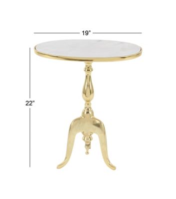 Image showing  Stone Traditional Accent Table, Gold