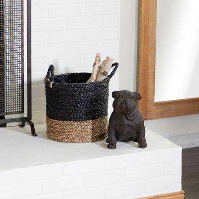 Harper & Willow Polystone Bull Dog Sculpture, 10 in. x 7 in. x 11 in., Brown