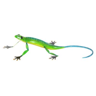 Image showing  Multicolor Metal Lizard Sculptures, 23 in. x 4 in., 2 pc.