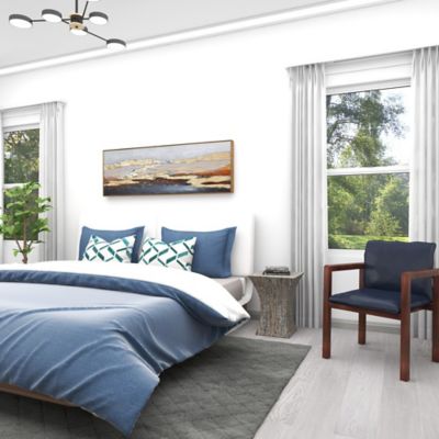 Image showing  Multi Mussel Shells and Wood Contemporary Accent Table, 19 in. x 15 in. x 15 in.