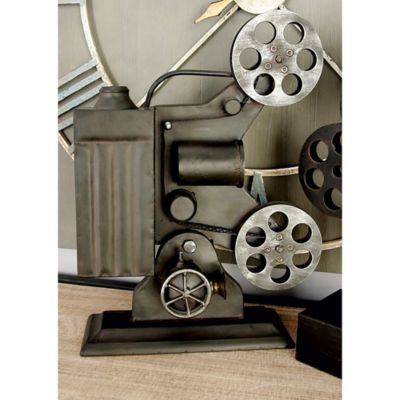 Harper & Willow Black Metal Vintage Sculpture, Camera, 19 in. x 14 in. x 4 in.