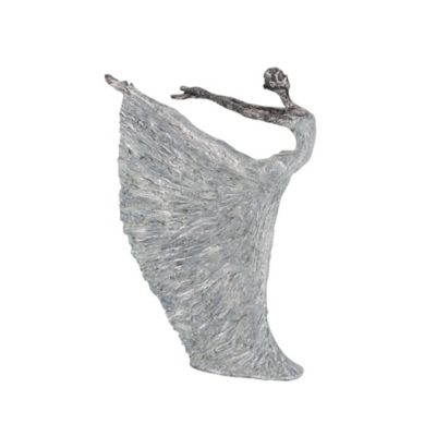 Image showing  Polystone Traditional Ballerina Sculpture, 16 in. x 12 in. x 3 in., Gray