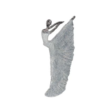 Image showing  Polystone Traditional Ballerina Sculpture, 16 in. x 12 in. x 3 in., Gray