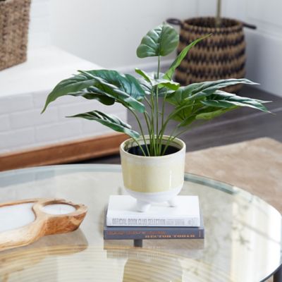Harper & Willow Green Faux Foliage Sweetheart Artificial Plant with Black Plastic Pot 21 in. x 17 in. x 17 in.