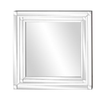 Image showing  Silver Glass Wall Mirror 39" x 2" x 40", 35792