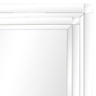 Image showing  Silver Glass Wall Mirror 39" x 2" x 40", 35792