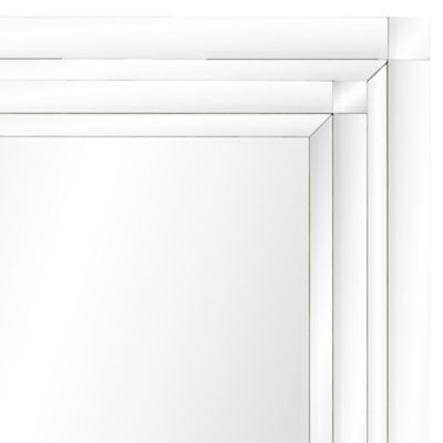 Image showing  Silver Glass Wall Mirror 39" x 2" x 40", 35792