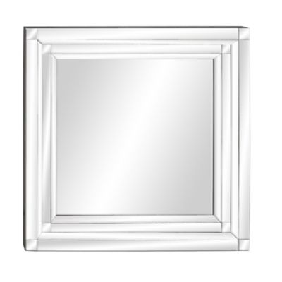 Image showing  Silver Glass Wall Mirror 39" x 2" x 40", 35792