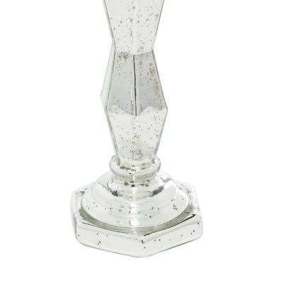 Image showing  Silver Glass Glam Candle Holders, 14 in., 18 in., 2 pc., 82780