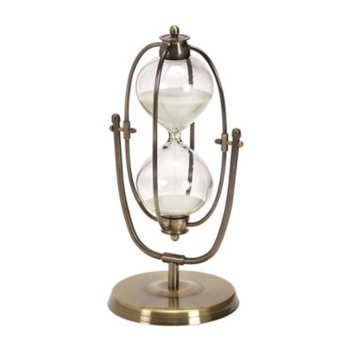 Image showing  Metal Glam Timer, 6 in. x 13 in. x 6 in., Brass