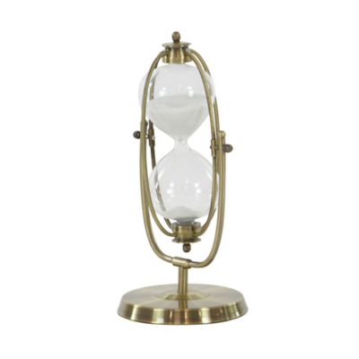 Image showing  Metal Glam Timer, 6 in. x 13 in. x 6 in., Brass