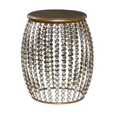 Image showing  Iron and Pine Glam Accent Table, Silver