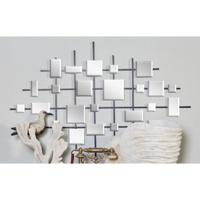 Image showing  Clear Glam Abstract Metal Wall Decor, 44 in. x 28 in.