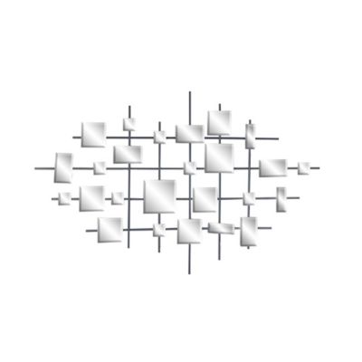 Image showing  Clear Glam Abstract Metal Wall Decor, 44 in. x 28 in.