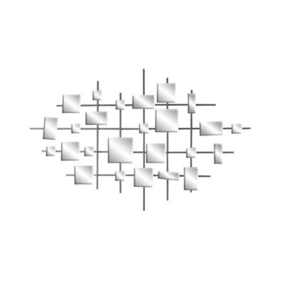 Image showing  Clear Glam Abstract Metal Wall Decor, 44 in. x 28 in.