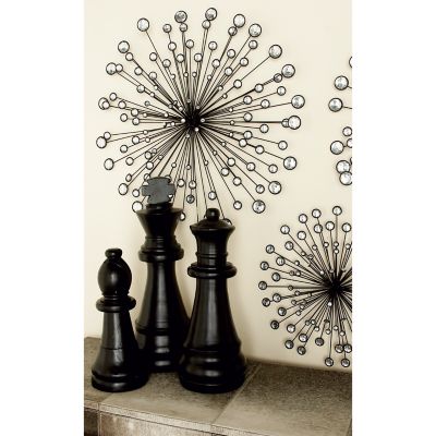 Harper & Willow Black Metal Glam Wall Decor Set, 3 pc.