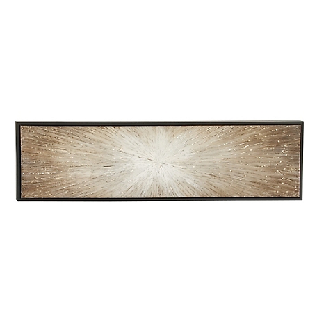 Harper & Willow Brown Glam Abstract Canvas Wall Art, 20 in. x 71 in.