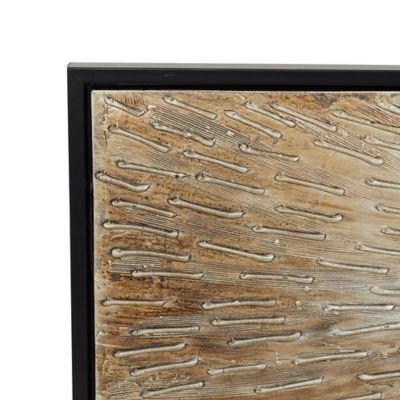 Image showing  Brown Glam Abstract Canvas Wall Art, 20 in. x 71 in.