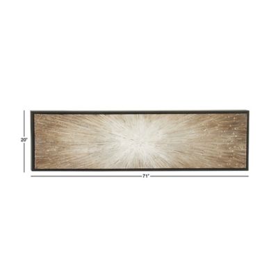 Image showing  Brown Glam Abstract Canvas Wall Art, 20 in. x 71 in.