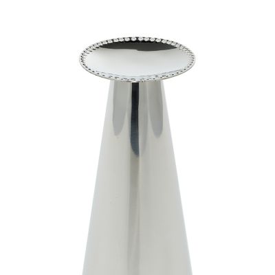 Image showing  Silver Stainless Steel Glam Candle Holders, 8.75 in., 11 in., 2 pc., 90990