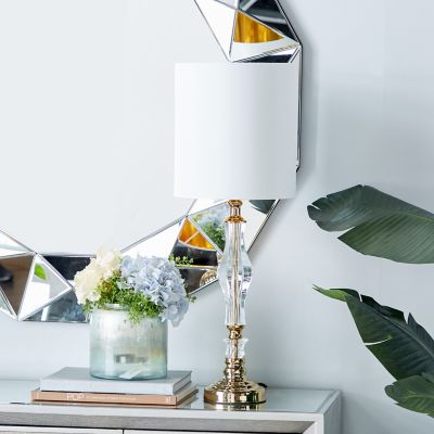 Willow Gold Glass Glam Table Lamp 26, Harper Table Lamp