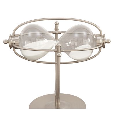 Image showing  Silver Metal Glam Sand Timer, 12 in. x 6 in. x 6 in.