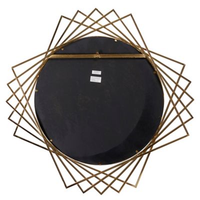 Image showing  Gold Glam Metal Wall Mirror, 42 in. x 42 in.