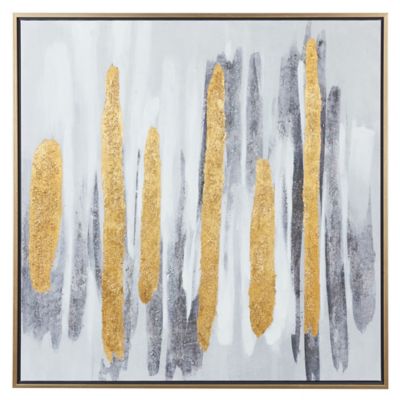 Cosmoliving by Cosmopolitan Multicolor Glam Abstract Canvas Wall Art, 40 in. x 40 in.