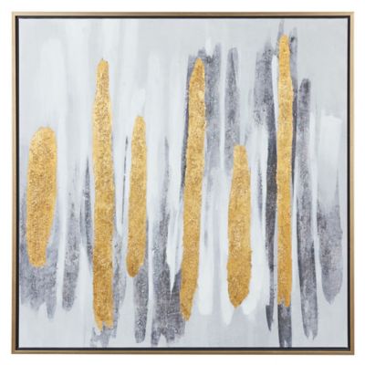 Cosmoliving by Cosmopolitan Multicolor Glam Abstract Canvas Wall Art, 40 in. x 40 in.