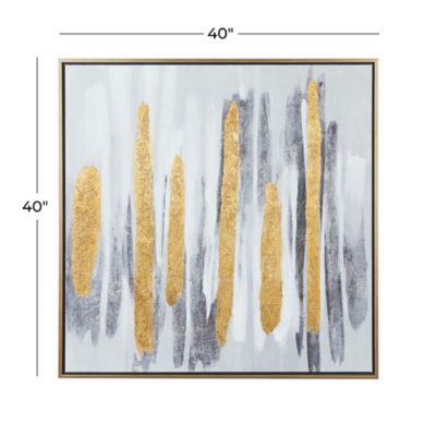 Image showing  Multicolor Glam Abstract Canvas Wall Art, 40 in. x 40 in.