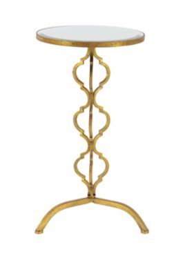 Image showing  Gold Glam Metal Accent Table, 30 in. x 16 in.