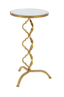 Image showing  Gold Glam Metal Accent Table, 30 in. x 16 in.