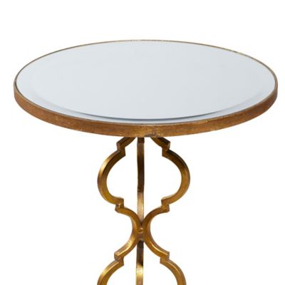 Image showing  Gold Glam Metal Accent Table, 30 in. x 16 in.