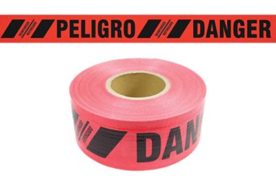 Presco Barricade Tape, 3 in. x 300 ft., Red, SBR33R174