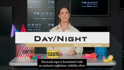 Image showing  Barricade Tape, 3 in. x 200 ft., Yellow, RB323Y16