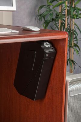Image showing  Quick Access Biometric Handgun Desk Safe, 3 in. x 7.5 in. x 13.5 in.