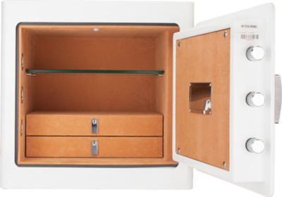 Image showing  Keypad Jewelry Safe, 14 in. x 18 in. x 17.5 in., White/Tan