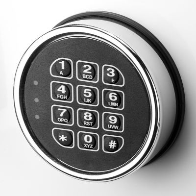 Image showing 5 th Barska Keypad Jewelry Safe, 14 in. x 18 in. x 17.5 in., White/Tan