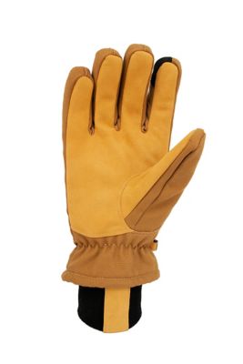 Image showing  Men's Insulated Duck/Synthetic Leather Knit Cuff Work Gloves, 1-Pair