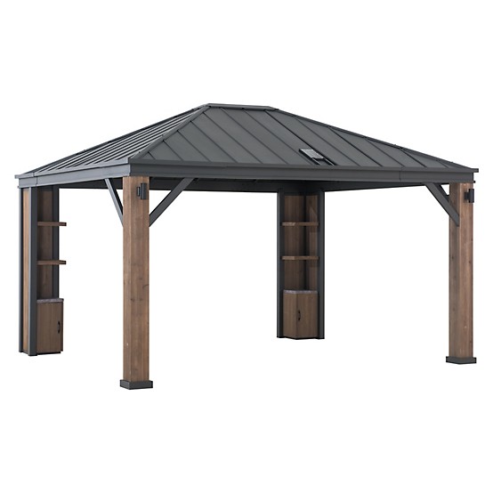 SummerCove 12 ft. x 14 ft. Elmgrove Solar-Powered Hard-Top SummerCove 12 ft. x 14 ft. Elmgrove Solar-Powered Hard-Top