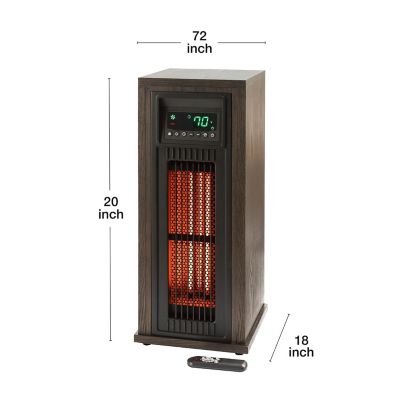 Image showing  Electric 23 in. Tower Heater with Oscillation, 127 sq. ft., 5,100 BTU