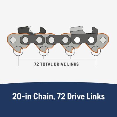 Image showing  20 in. X-Cut S83G Chainsaw Chain, 3/8 in. Pitch, 0.050 in. Gauge, 72 Drive Links