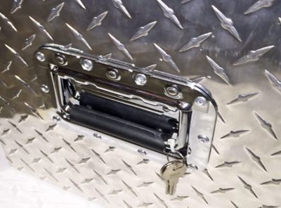 Image showing  31 in. Large Universal Fit Diamond Plate Aluminum Tool Box