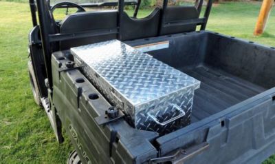 Image showing  Medium Aluminum Diamond Plate Tool Box for Full-Size and Mid-Size Rangers and General
