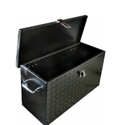 Hornet Outdoors Polaris Black Aluminum Diamond Plate Medium Tool Box, Fits Full-Size and Mid-Size Rangers, General