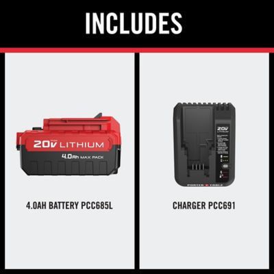 Image showing  20V 4.0 Ah Battery Charger and Battery Kit
