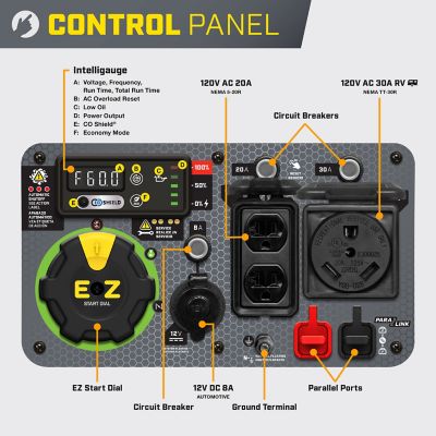 Image showing 5 th Champion Power Equipment 4,650/3,650-Watt Gasoline Powered Inverter Generator, Quiet Technology, RV-Ready